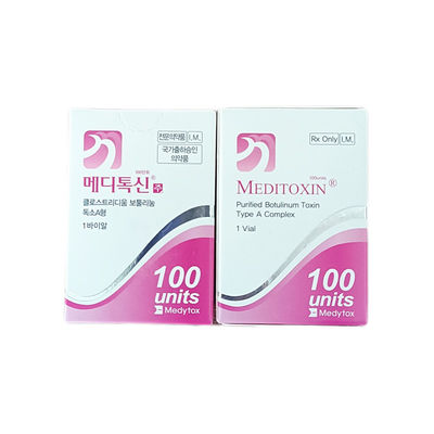 2.5mL Wrinkle Removal Botulinum Toxin Injections Meditoxin Botulinum Toxin Type A 100 Units