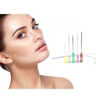 18g 100mm PDO Thread Lift 6d Cog Thread Face Lift Cheek Lifting