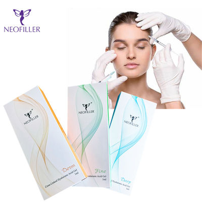 Facial Hyaluronic Acid Dermal Filler Room Temperature Sterile Syringe