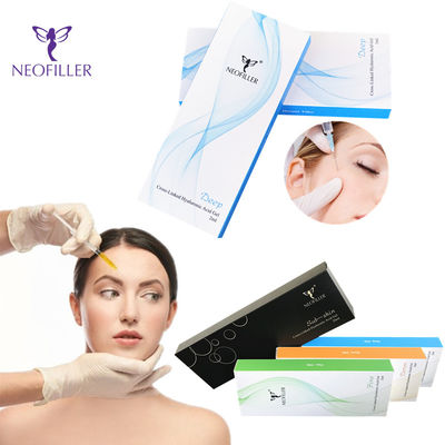 Facial Hyaluronic Acid Dermal Filler Room Temperature Sterile Syringe