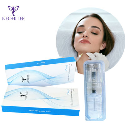 Transparent Hyaluronic Acid Dermal Filler Hypodermic Injection 1ml*2 Syringes