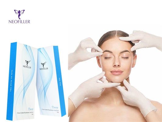 Transparent Hyaluronic Acid Dermal Filler Hypodermic Injection 1ml*2 Syringes