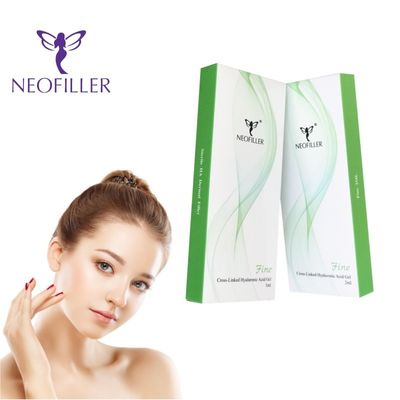 Transparent Hyaluronic Acid Dermal Filler Hypodermic Injection Depth and Cross-Linking