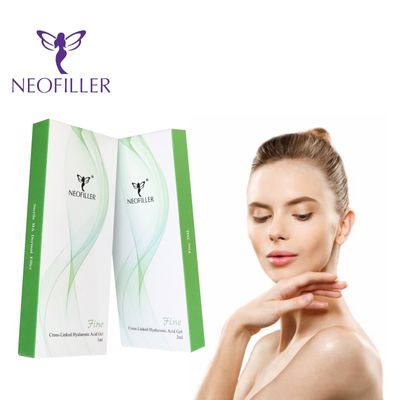 Transparent Hyaluronic Acid Dermal Filler Hypodermic Injection Depth and Cross-Linking