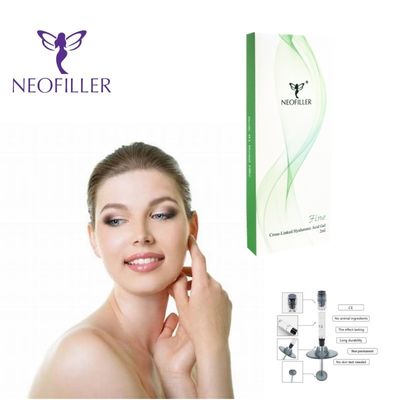 Transparent Hyaluronic Acid Dermal Filler Hypodermic Injection Depth and Cross-Linking