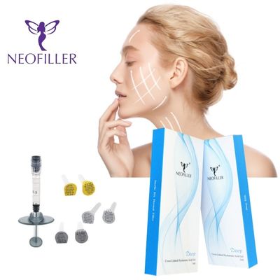 Facial Injection 9-12 Months Longevity Transparent Hyaluronic Acid Dermal Filler With Cross Linking