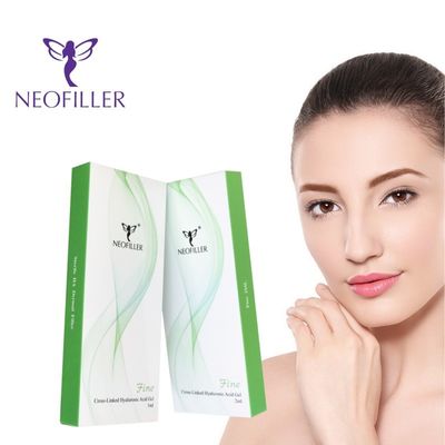 Transparent Hyaluronic Acid Dermal Filler Hypodermic Injection Depth Cross Linking