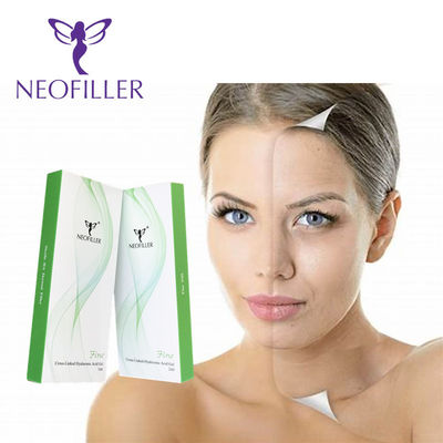 Transparent Hyaluronic Acid Dermal Filler Hypodermic Injection Depth Cross Linking