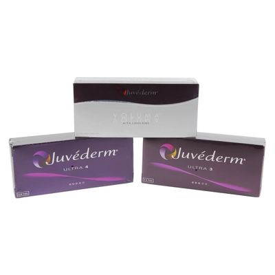 Anti-Aging Juvederm Dermal Filler 2×1ml Packing with Ultra3 Ultra4 Voluma Hyaluronic Acid Injectable Gel