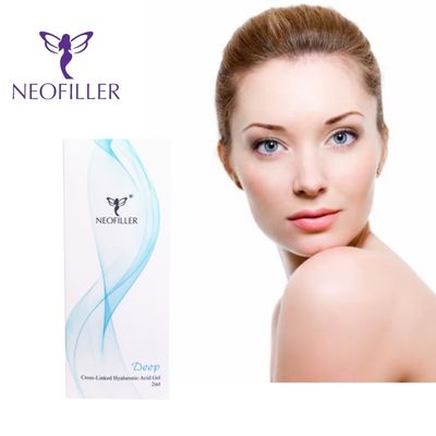 Neofiller Cross-Linked 2ml Hyaluronic Acid Dermal Filler Deep Line Nose Contour Injectable Gel Facial Enhancement
