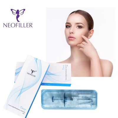 Neofiller Cross-Linked 2ml Hyaluronic Acid Dermal Filler Deep Line Nose Contour Injectable Gel Facial Enhancement