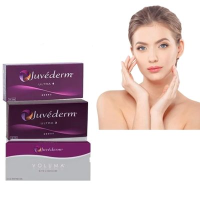 Juvederm Dermal Filler Injectable Gel with Cross-Linked Hyaluronic Acid for 6-9 Months Duration in 2ml Syringe