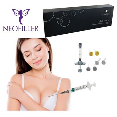 Transparent Hyaluronic Acid Dermal Filler Featuring Cross Linking Technology Suitable for Room Temperature Storage and Cosmetic Procedures