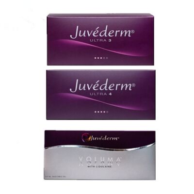 Concentrated Juvederm Hyaluronic Acid Dermal Filler 24mg-ml Cross-Linked Volume Restoration Gel