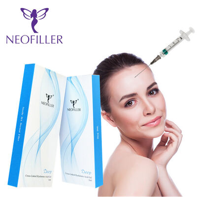 Neofiller Hyaluronic Acid Dermal Filler Injectable Gel with 24mg/ml Concentration for 9-12 Months Longevity and Room Temperature Storage