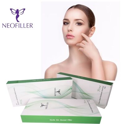 Neofiller Cross-Linked 24mg-ml Hyaluronic Acid Dermal Filler Injectable Gel 9-12 Month Longevity Hypodermic Injection Formula