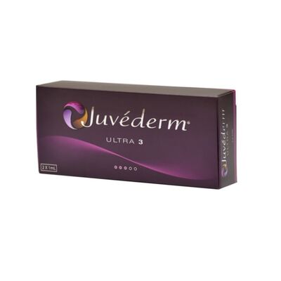 Juvederm Dermal Filler with Cross Linked Hyaluronic Acid for Long-lasting Results in 2*1ml Syringes