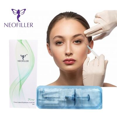 Neofiller Injectable Hyaluronic Acid Dermal Filler with 24mg/ml Concentration for 9-12 Months Longevity via Hypodermic Injection