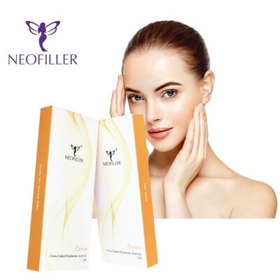 Hypodermic Injection Hyaluronic Acid Dermal Filler Cross Linking Injectable Gel for Facial Contouring and Fine Line Reduction