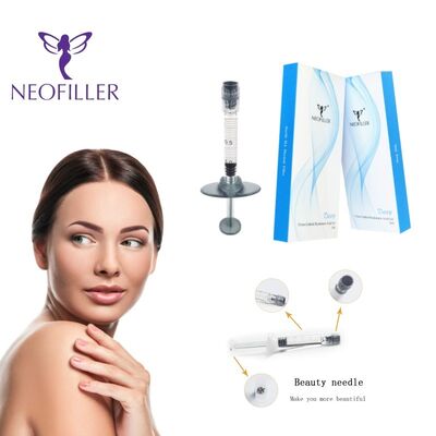 Transparent Hyaluronic Acid Dermal Filler Hypodermic Injection 9-12 Month Longevity Skin Hydration Wrinkle Reduction Injectable Gel