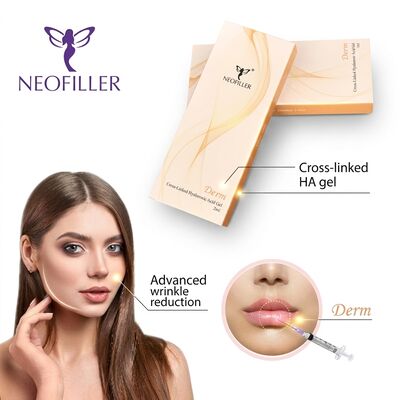 6-8 Months Extended Duration Hyaluronic Acid Dermal Filler Biocompatible Injectable Gel 1ml Syringe Facial Rejuvenation
