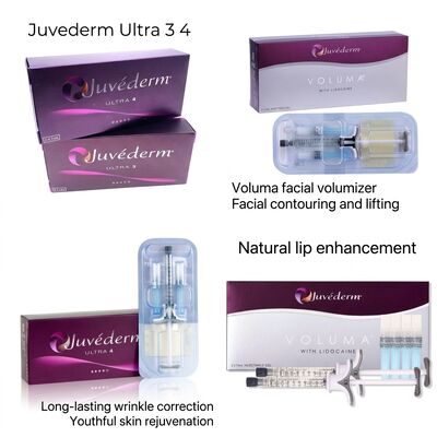 Up To 12-18 Months Juvederm Dermal Filler 1ml 2 Syringes Shipping DHL UPS FEDEX Long Lasting Facial Enhancement Solution
