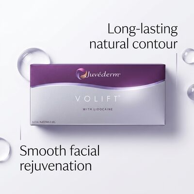 Volume 2 times 1ml Juvederm Voluma Filler Anti aging Facial Filler for Midface Volume Boost and Improved Facial Contours