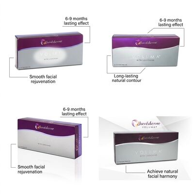 Up To 12-18 Months Juvederm Dermal Filler 1ml 2 Syringes Shipping DHL UPS FEDEX Long Lasting Facial Enhancement Solution