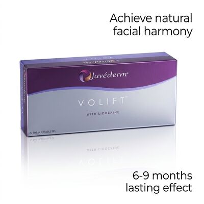 Volume 2 times 1ml Juvederm Voluma Filler Anti aging Facial Filler for Midface Volume Boost and Improved Facial Contours