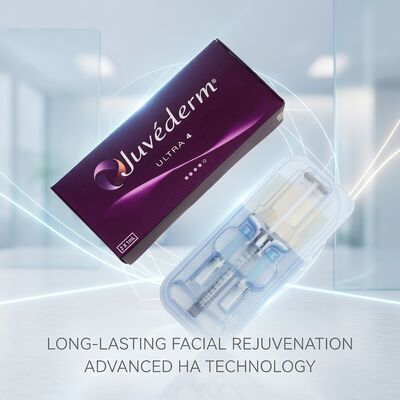 Gel formulation Juvederm Dermal Filler 2 times 1ml volume hypodermic injection depth suitable for medical cosmetic applications