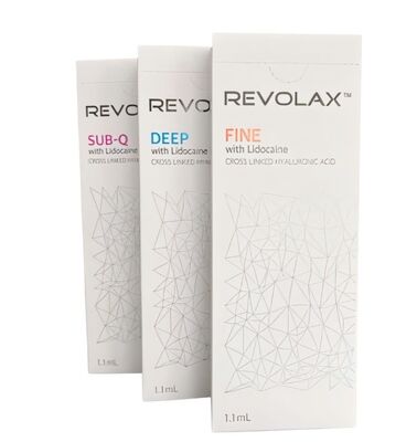 Cross-linked Dermal Filler Revolax Dermal Filler Fine Deep Sub-Q Injectable Formula for Facial Line Reduction and Volume Restoration