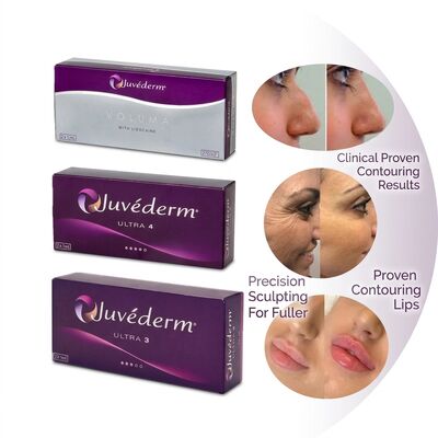 Gel Juvederm Dermal Filler 1ml Syringe Facial Injection Site Ideal For Facial Rejuvenation And Volume Restoration Procedures