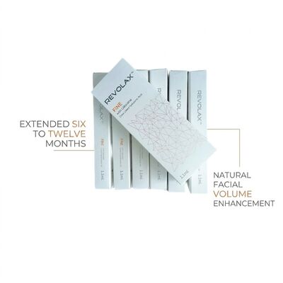 Fine Deep Sub-Q Revolax Dermal Filler High Biocompatibility Suitable for Injection Depth Mid To Deep Dermis Enhances Skin Contour