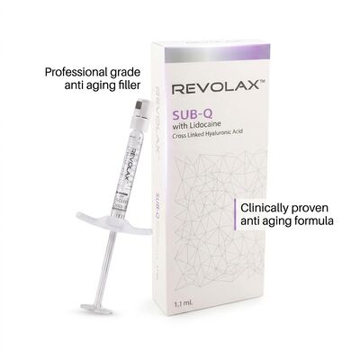 Fine Deep Sub-Q Revolax Dermal Filler High Biocompatibility Suitable for Injection Depth Mid To Deep Dermis Enhances Skin Contour