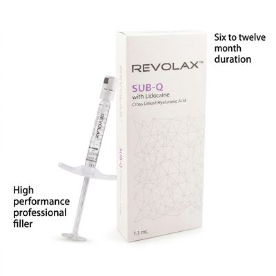 Hyaluronic Acid Revolax Dermal Filler safe injectable solution for facial contouring wrinkle reduction and skin hydration