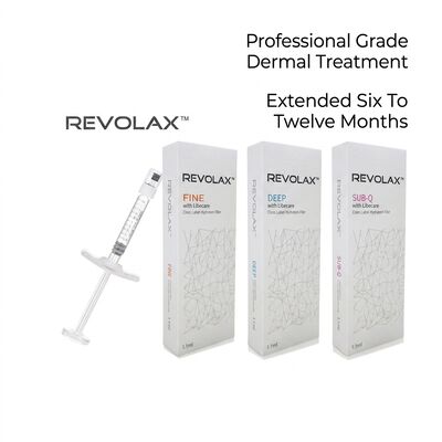 Hyaluronic Acid Revolax Dermal Filler safe injectable solution for facial contouring wrinkle reduction and skin hydration