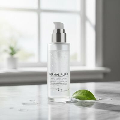 Dermal Filler Wrinkle Restoring Filler Containing Hyaluronic Acid Providing Wrinkle Reduction and Skin Texture Enhancement