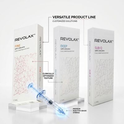 Revolax Sub-Q Full Face Filler Monophasic Hyaluronic Acid Dermal Filler 1.1ml for Facial Volume Restoration