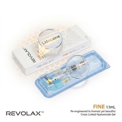 Revolax Fine Deep Sub q Wrinkle Reducing Filler Fine Injectable Gel Store At 2 25°C Designed For Effective Reduction Of Facial Wrinkles And Skin Lines