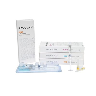Dermal Filler Revolax Dermal Filler High Biocompatibility Fine Deep SubQ Injectable Solution Enhancing Facial Contours and Skin Texture