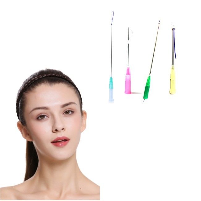 Absorbable 3D Cog Pdo Eye Thread Lift Threading To Lift Face L Blunt