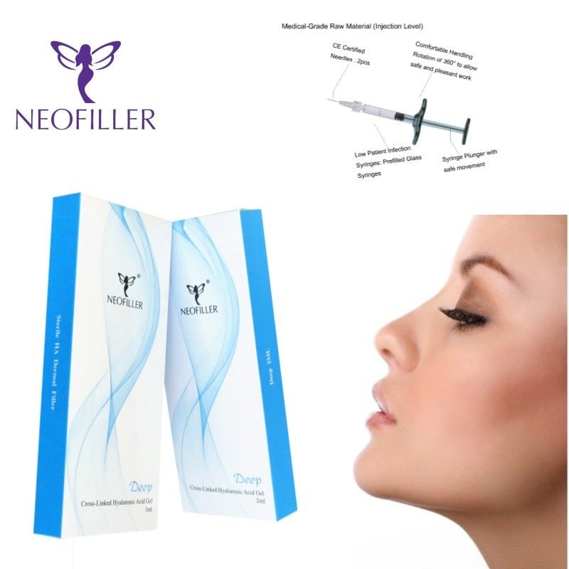 Facial Injection 9-12 Months Longevity Transparent Hyaluronic Acid Dermal Filler With Cross Linking