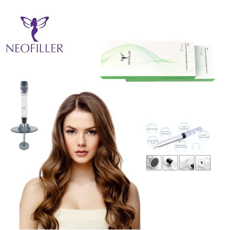 Facial Hypodermic Injection Cross Linked Hyaluronic Acid Dermal Filler For Longevity 9-12 Months