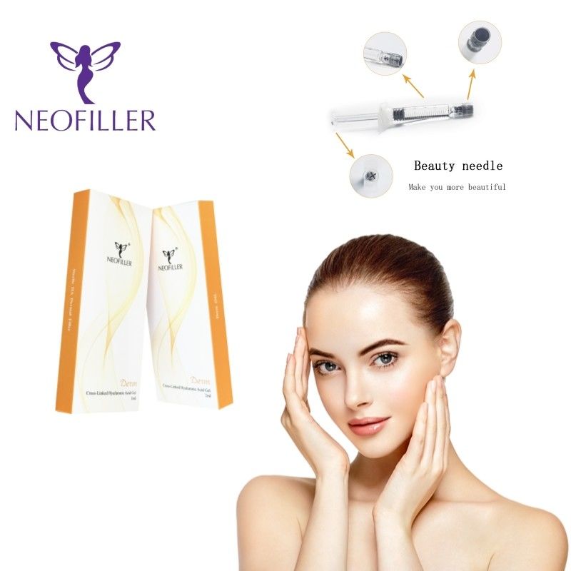 2ml Transparent Hyaluronic Acid Dermal Filler Injectable Gel Facial Injection Site Enhancement