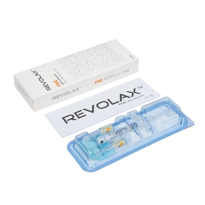 Revolax Dermal Filler Hyaluronic Acid Filler with 6-12 Months Duration Cross-Linked HA and Non-Animal Derived