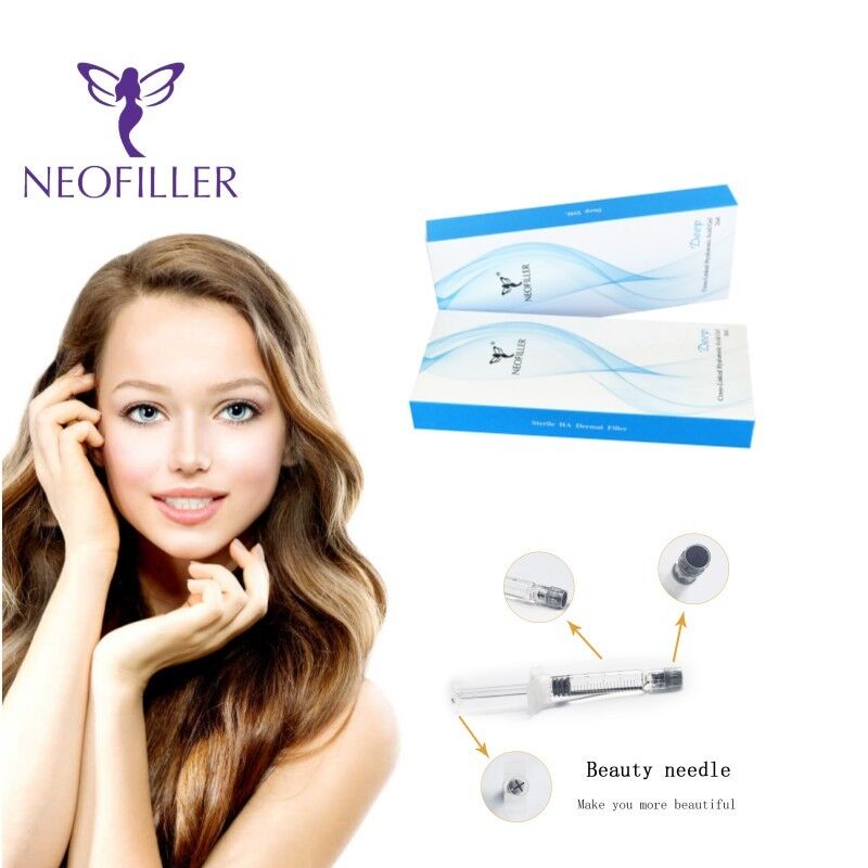 Neofiller Hyaluronic Acid Dermal Filler with 24mg/ml Concentration for Facial Injection in Sterile Syringe Packaging