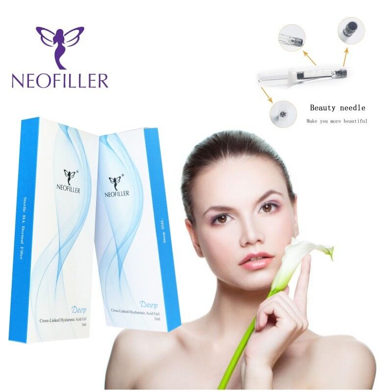 Neofiller Hyaluronic Acid Dermal Filler Injectable Gel with 24mg/ml Concentration for 9-12 Months Longevity and Room Temperature Storage