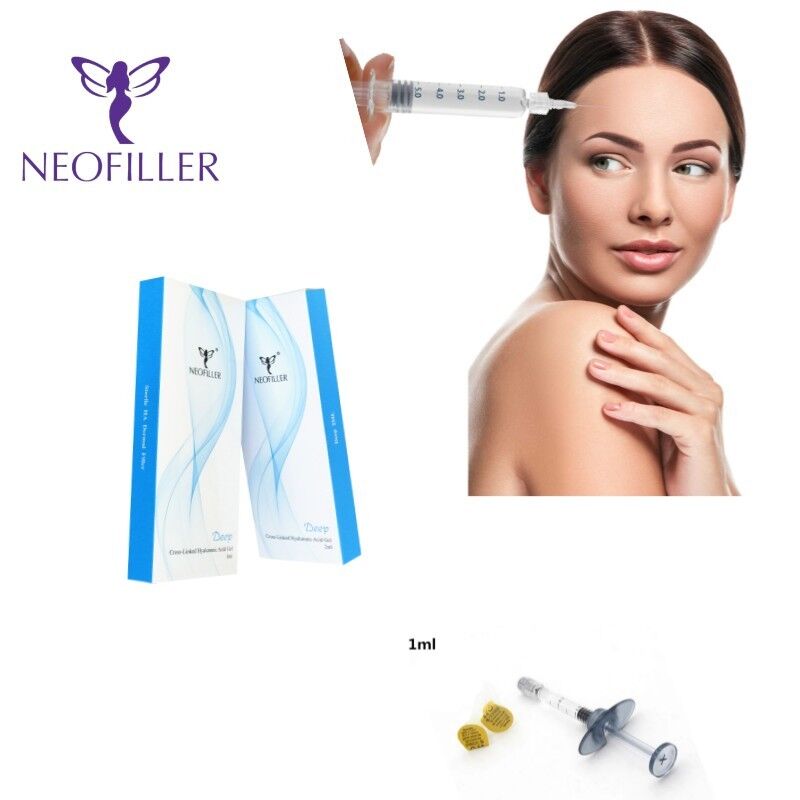 Transparent Hyaluronic Acid Dermal Filler Hypodermic Injection 9-12 Month Longevity Skin Hydration Wrinkle Reduction Injectable Gel
