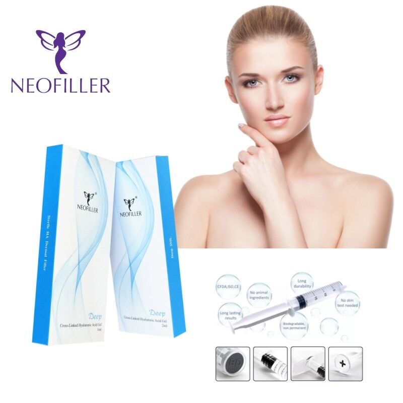 9-12 Month Longevity 24mg-ml Hyaluronic Acid Dermal Filler Injectable Gel Facial Rejuvenation Volume Restoration
