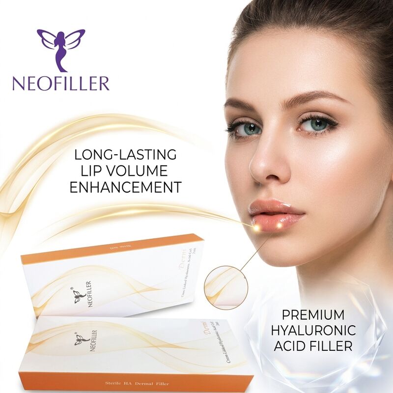 1ml Hyaluronic Acid Dermal Filler Injectable Gel with 8 to 15 Months Duration Time and Biocompatible Cross-Linked Hyaluronic Acid